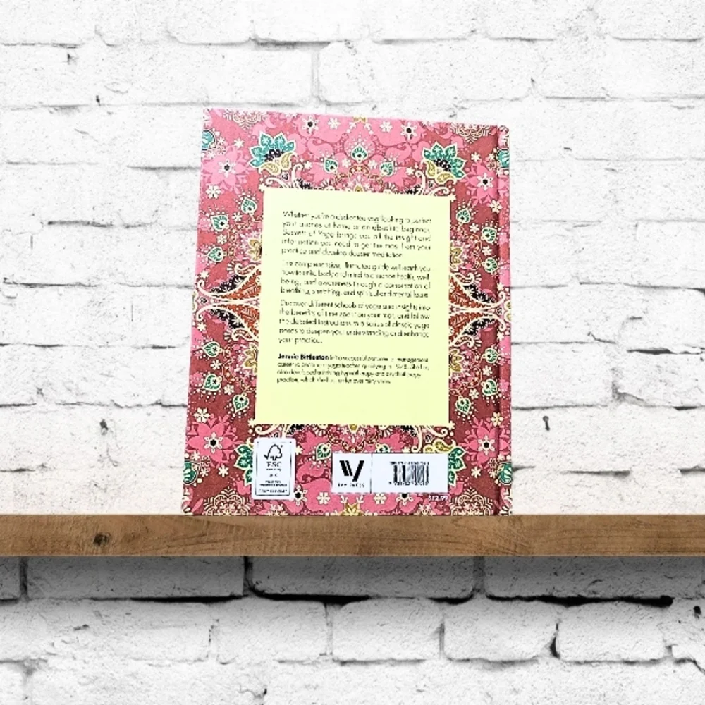 Secrets of Yoga Hardback Book with Pink and Green Cover Buddhism Workout Healthy - Picture 2 of 2